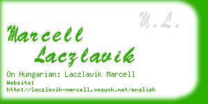 marcell laczlavik business card